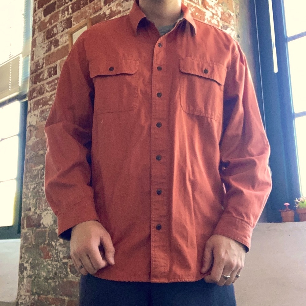 L.L.Bean Men's Vintage Flannel-Lined Hurricane Shirt